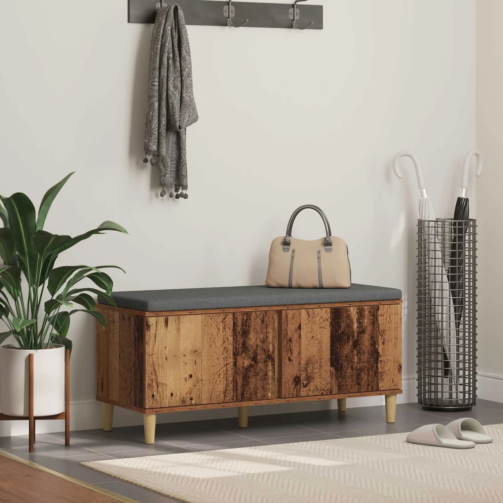 Koridoriaus suolas su pagalve Senas medis 100 x 38 x 46 cm