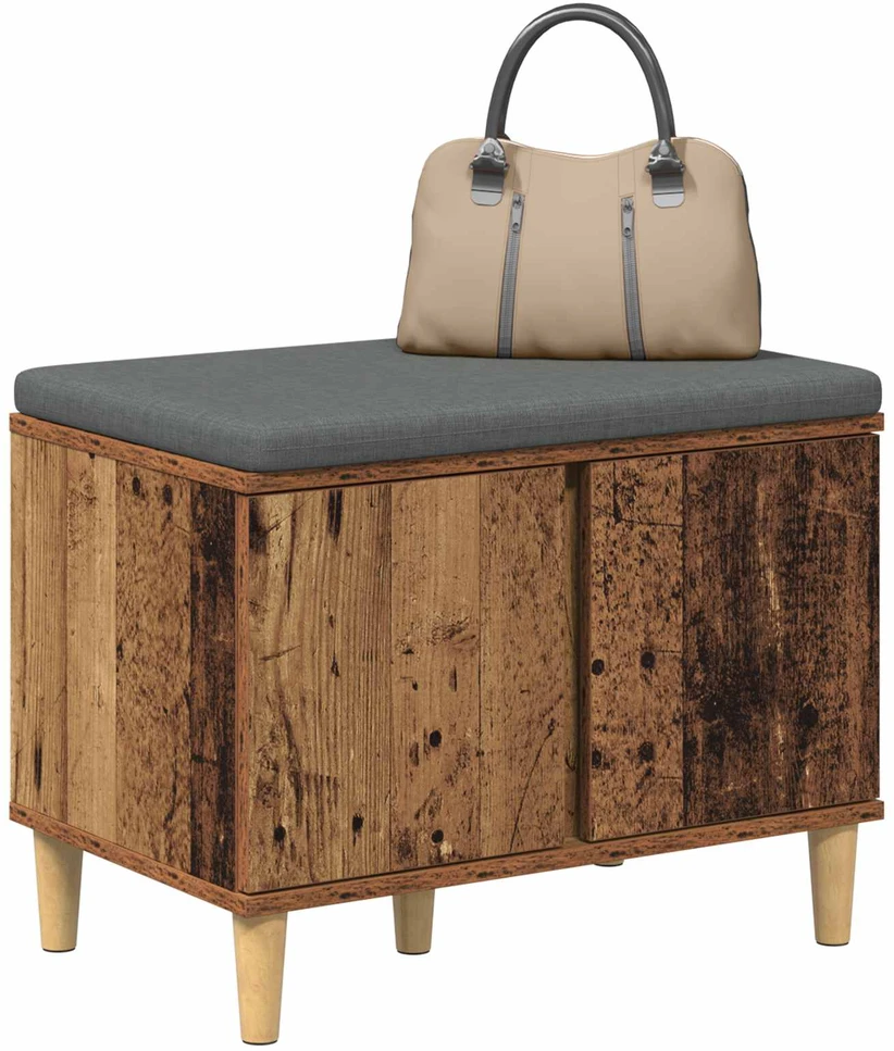 Koridoriaus suolas su pagalve Senas medis 60 x 38 x 46 cm