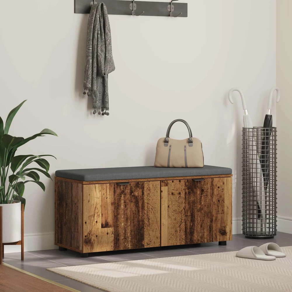 Koridoriaus suolas su pagalve Senas medis 100 x 38 x 46 cm