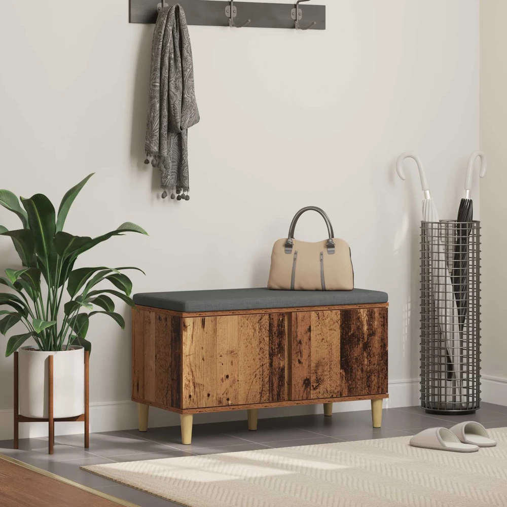 Koridoriaus suolas su pagalve Senas medis 80 x 38 x 46 cm