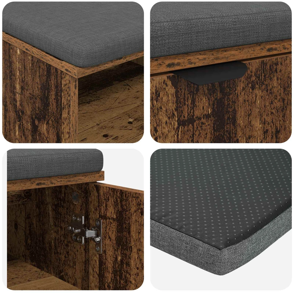 Koridoriaus suolas su pagalve Senas medis 60 x 38 x 46 cm
