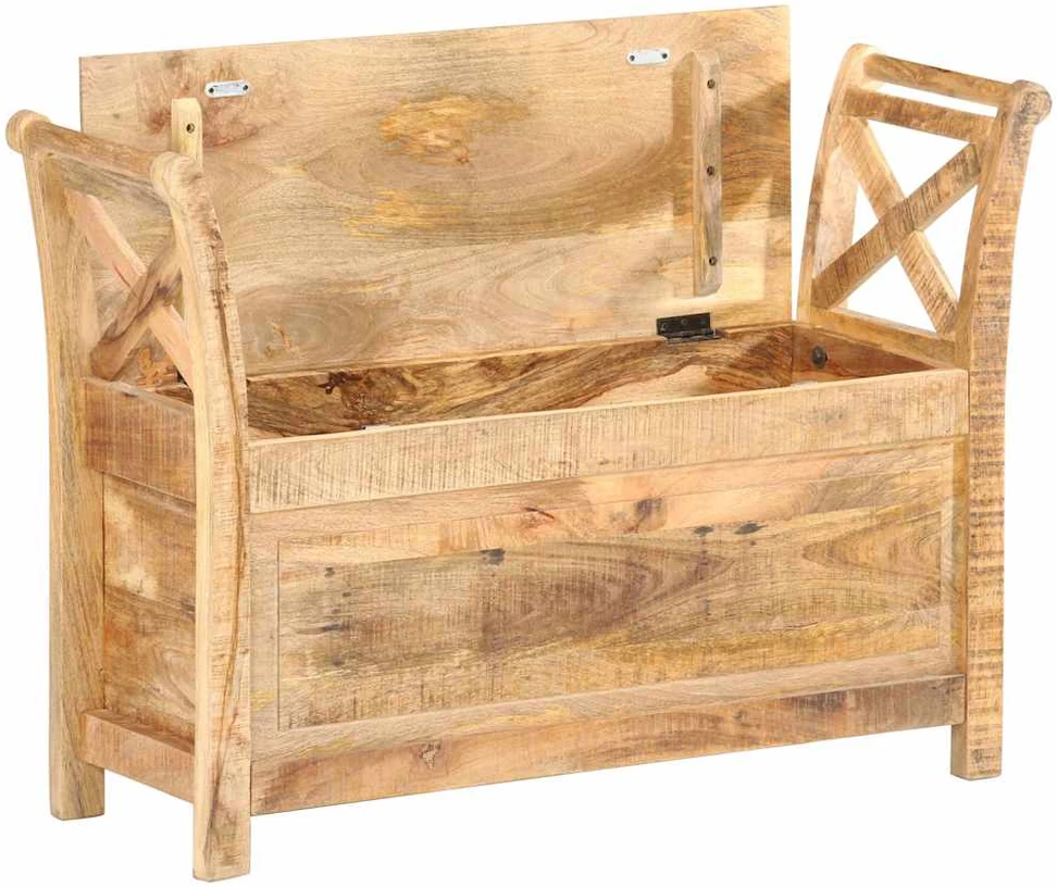 Koridoriaus suoliukas, 103x33x72cm, mango medienos masyvas