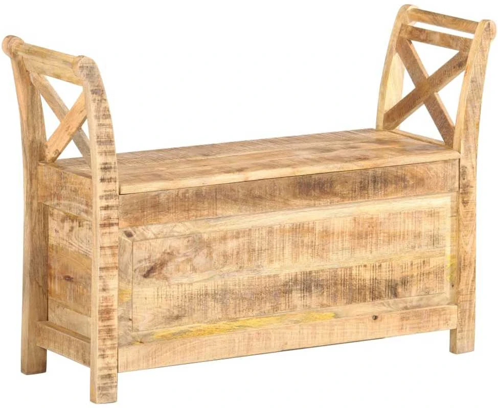 Koridoriaus suoliukas, 103x33x72cm, mango medienos masyvas