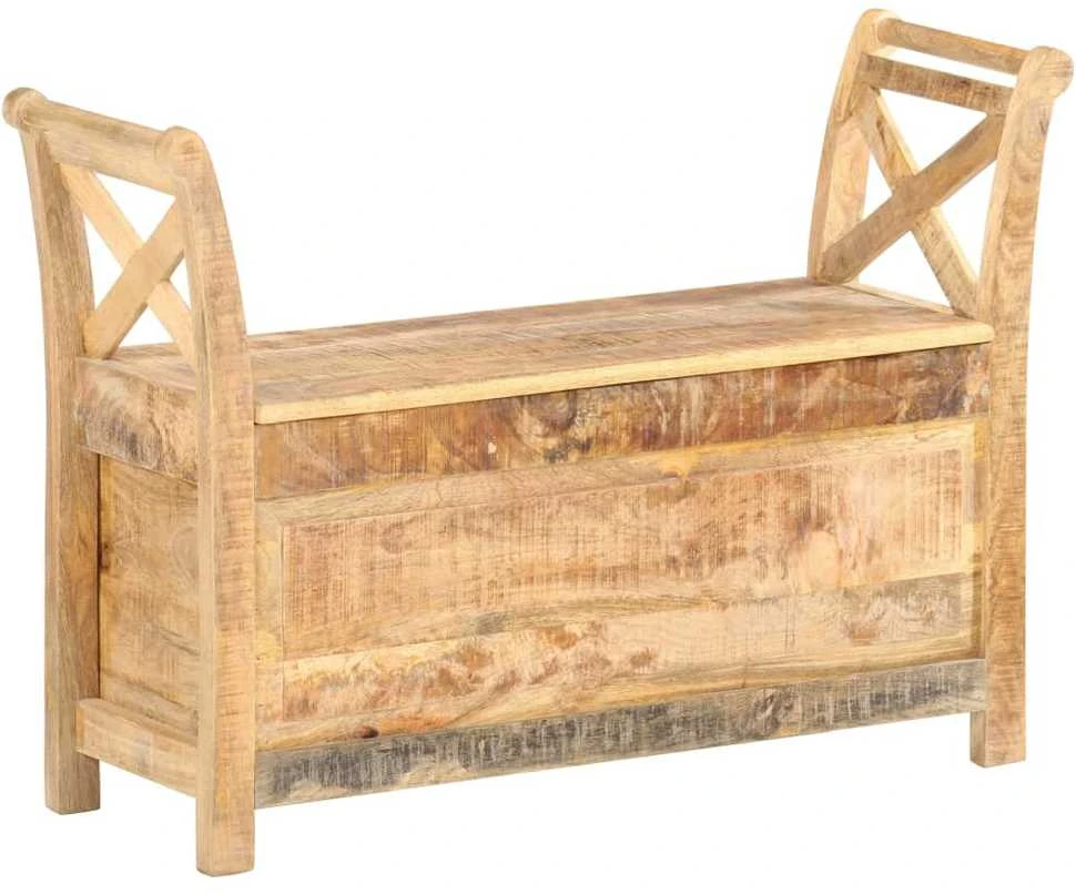 Koridoriaus suoliukas, 103x33x72cm, mango medienos masyvas