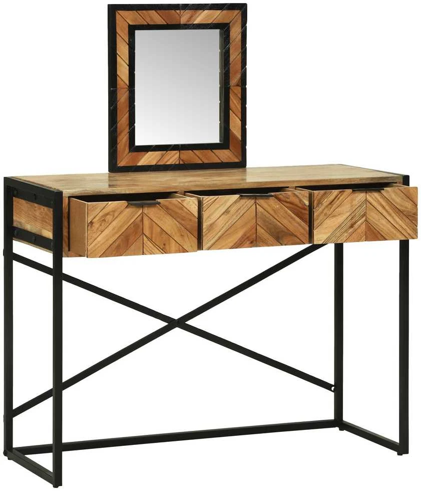 Makiažo stalas Ruda 100 x 40 x 120 cm Kietos akacijos mediena