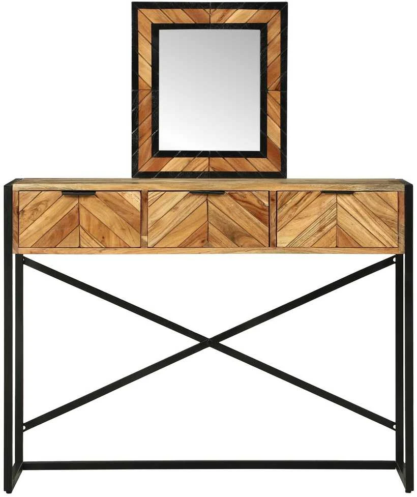 Makiažo stalas Ruda 100 x 40 x 120 cm Kietos akacijos mediena