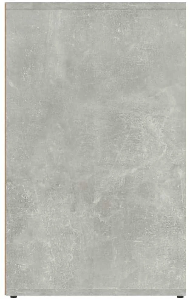 Kosmetinė spintelė, betono pilka, 80x40x65cm, apdirbta mediena