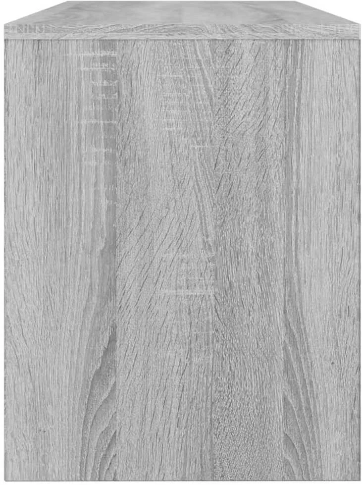Kosmetinio staliuko kėdutė, pilka ąžuolo, 70x35x45cm, mediena