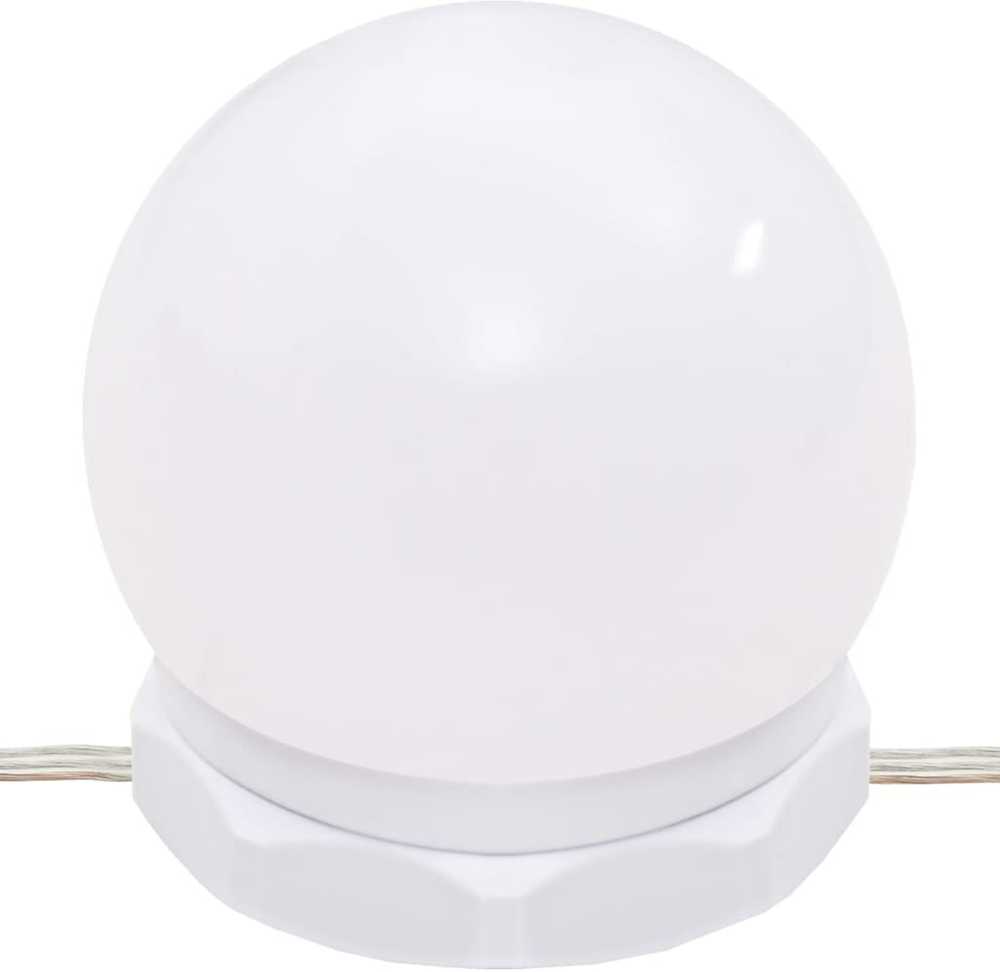 Kosmetinio staliuko komplektas su LED, ąžuolo, apdirbta mediena