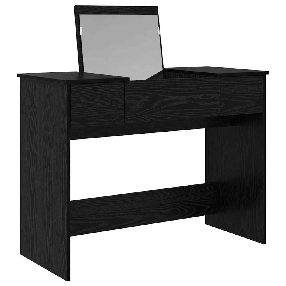 Kosmetinis Stalas su stalčių Juodas ąžuolas 100 x 45 x 76 cm