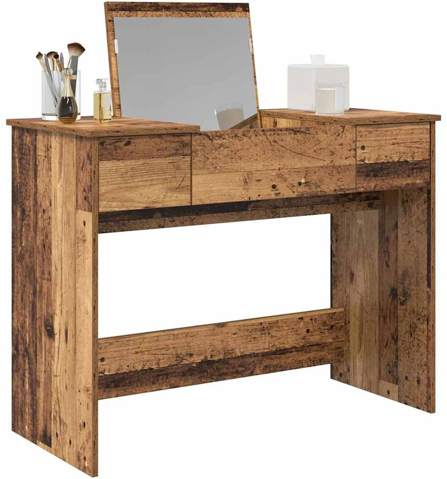 Kosmetinis Stalas su stalčių Senas medis 100 x 45 x 76 cm