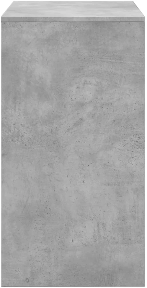 Kosmetinis staliukas ir taburetė, betono pilki, 60x40x113,5cm