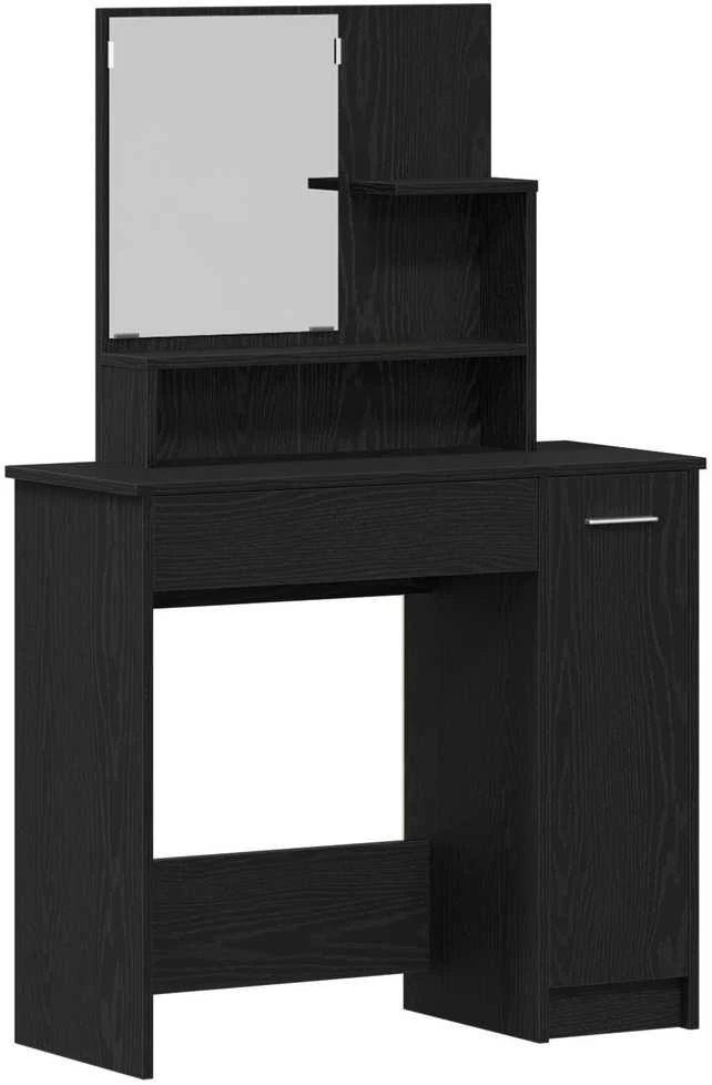 Tualetės rinkinys 2 vnt. Juodas ąžuolas 86,5 x 35 x 136 cm