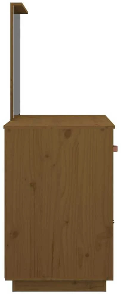 Kosmetinis staliukas, medaus rudas, 95x50x134cm, pušies masyvas