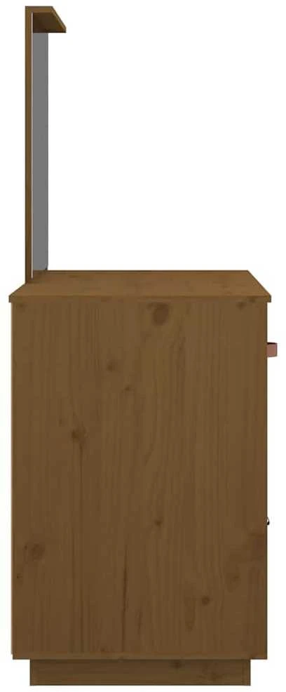 Kosmetinis staliukas, medaus rudas, 95x50x134cm, pušies masyvas