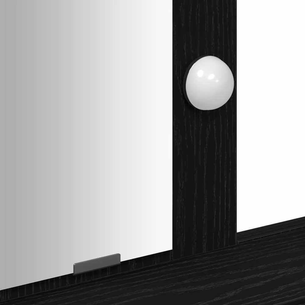 Makiažo stalas Juoda 100 x 41 x 140 cm Apdirbta mediena