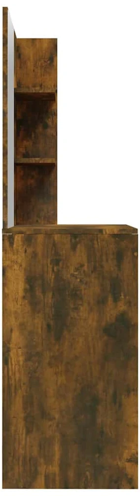 Kosmetinis staliukas su veidrodžiu, ąžuolo, 74,5x40x141cm