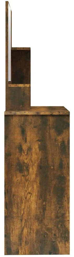 Kosmetinis staliukas su veidrodžiu, ąžuolo, 86,5x35x136cm