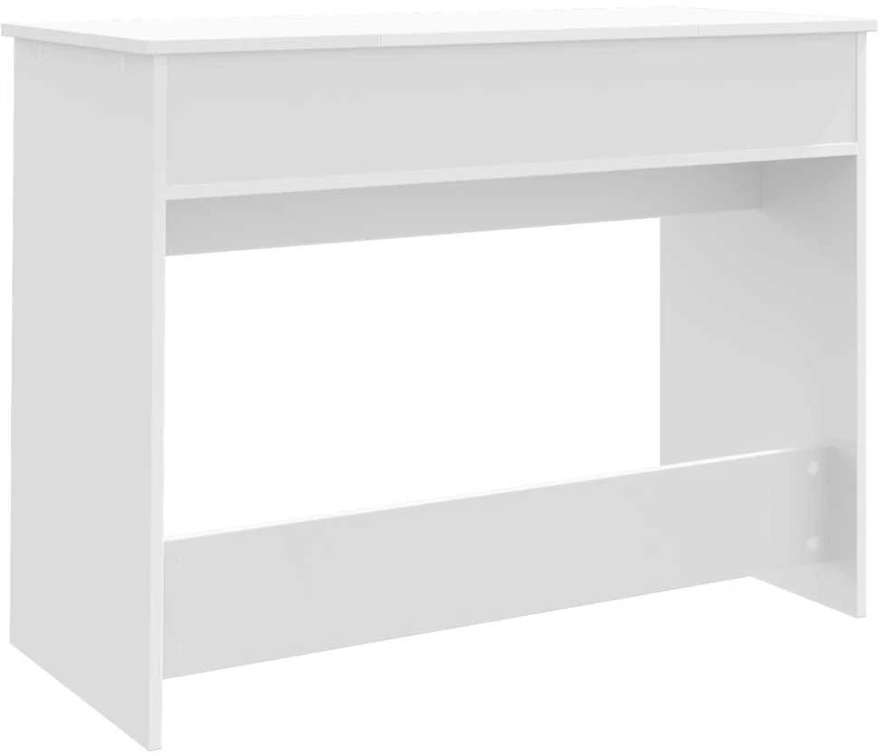Kosmetinis staliukas su veidrodžiu, baltas, 100x45x76cm