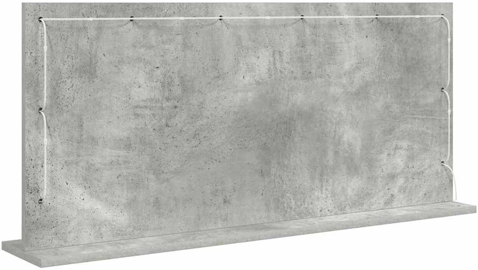 Kosmetinis veidrodis Betono pilka 100 x 45 x 18 cm Stačiakampio