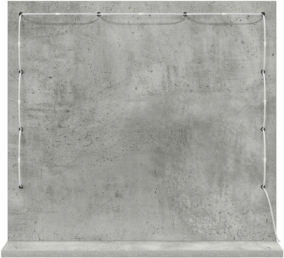 Kosmetinis veidrodis Betono pilka 60 x 55 x 18 cm Stačiakampio