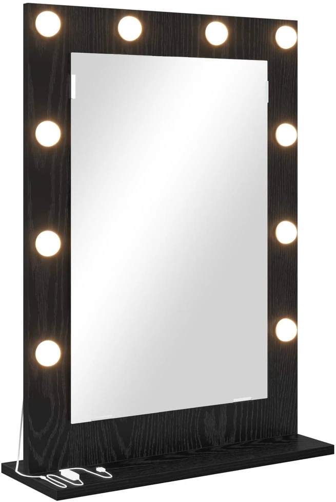 Kosmetinis veidrodis Juodas ąžuolas 70 x 50 x 18 cm