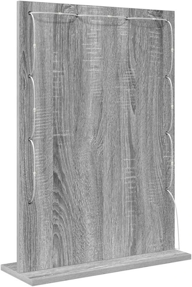 Kosmetinis veidrodis Pilkas Sonoma 70 x 50 x 18 cm Stačiakampio