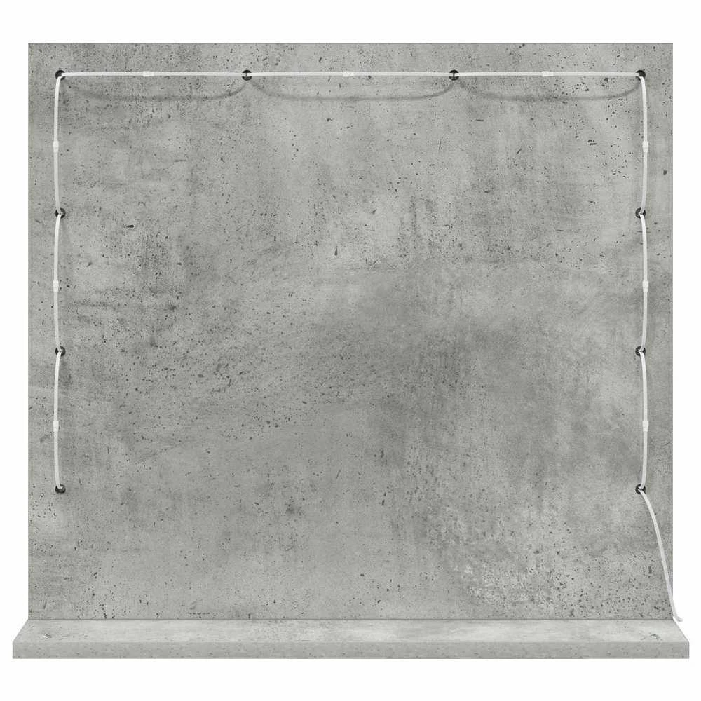 Kosmetinis veidrodis Betono pilka 60 x 55 x 18 cm Stačiakampio
