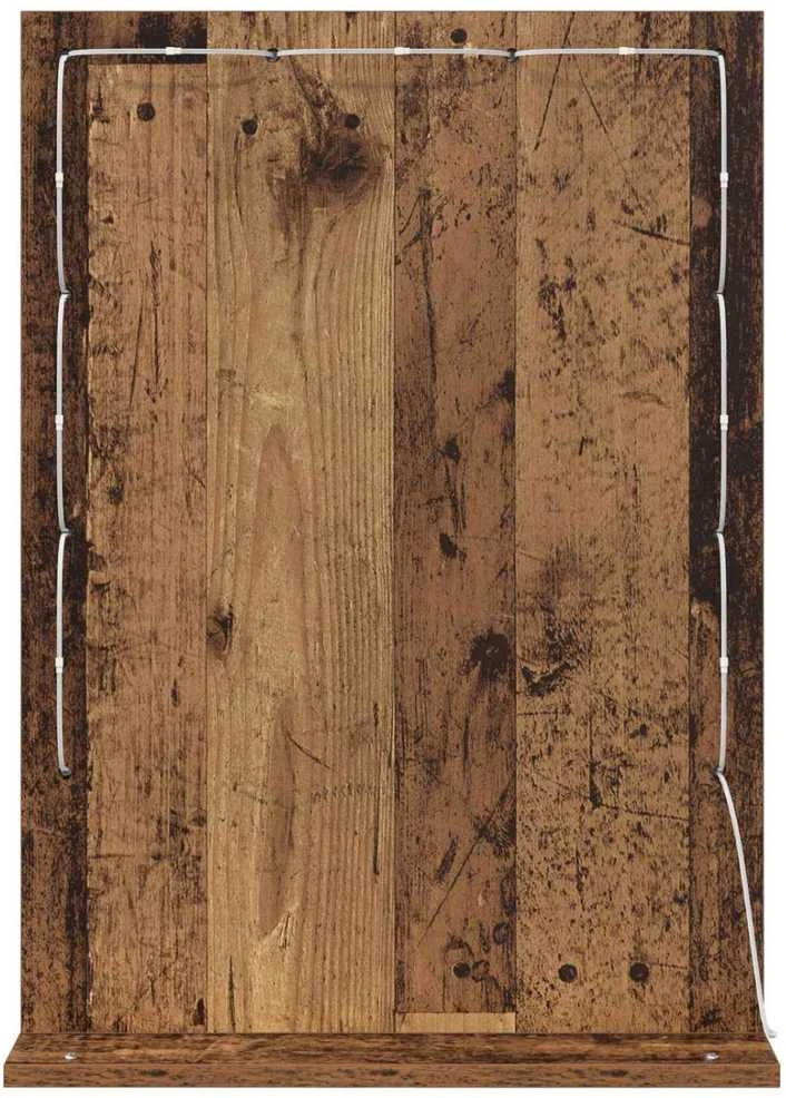 Kosmetinis veidrodis Senas medis 70 x 50 x 18 cm Stačiakampio