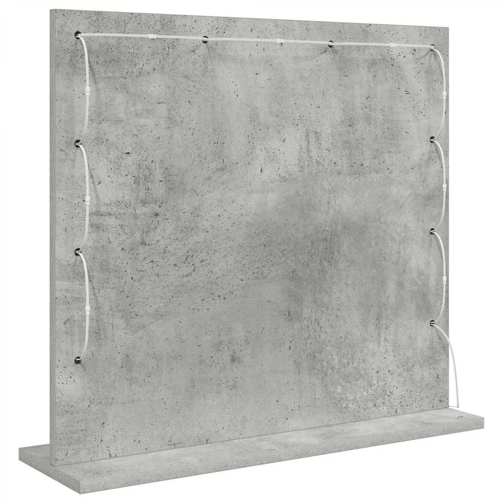 Kosmetinis veidrodis Betono pilka 60 x 55 x 18 cm Stačiakampio