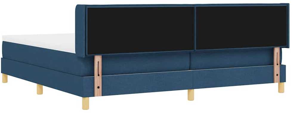 Kiemas lova su čiužiniu Mėlyna 200 x 200 cm audinys