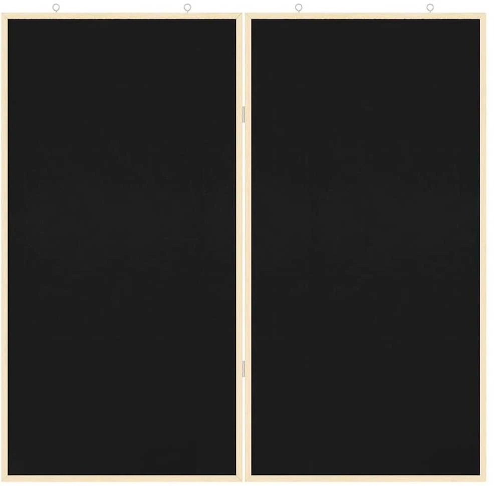 Pranešimų lenta Juoda 100 x 100 x 1,4 cm Pušies masyvas