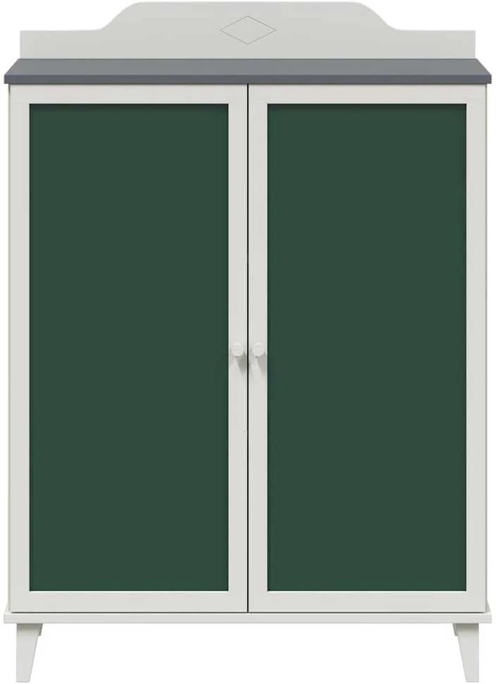 Vaikų kūrybinė saugykla ROROS Pilka ir balta 80 x 40 x 110 cm