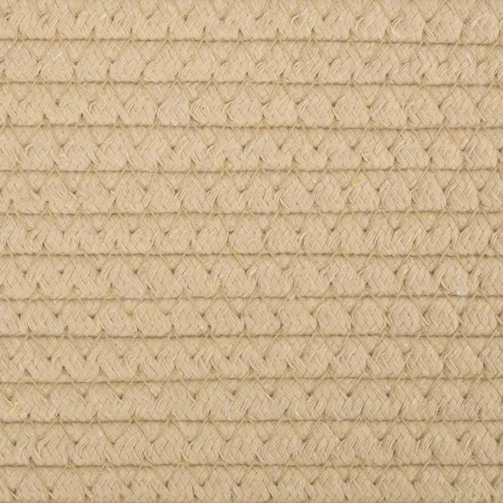 Krepšiai daiktams, 2vnt., smėlio ir balti, 24x18cm, medvilnė