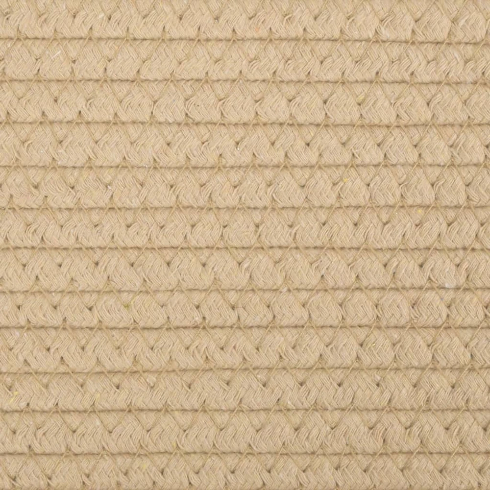 Krepšiai daiktams, 2vnt., smėlio ir balti, 28x28cm, medvilnė