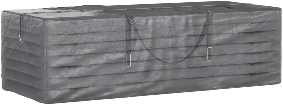 Krepšiai sodo pagalvėm, 2vnt., juodi, 135x40x55cm, polietilenas