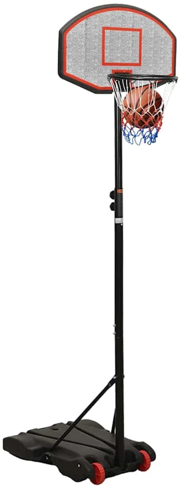 Krepšinio stovas, juodos spalvos, 216–250cm, polietilenas