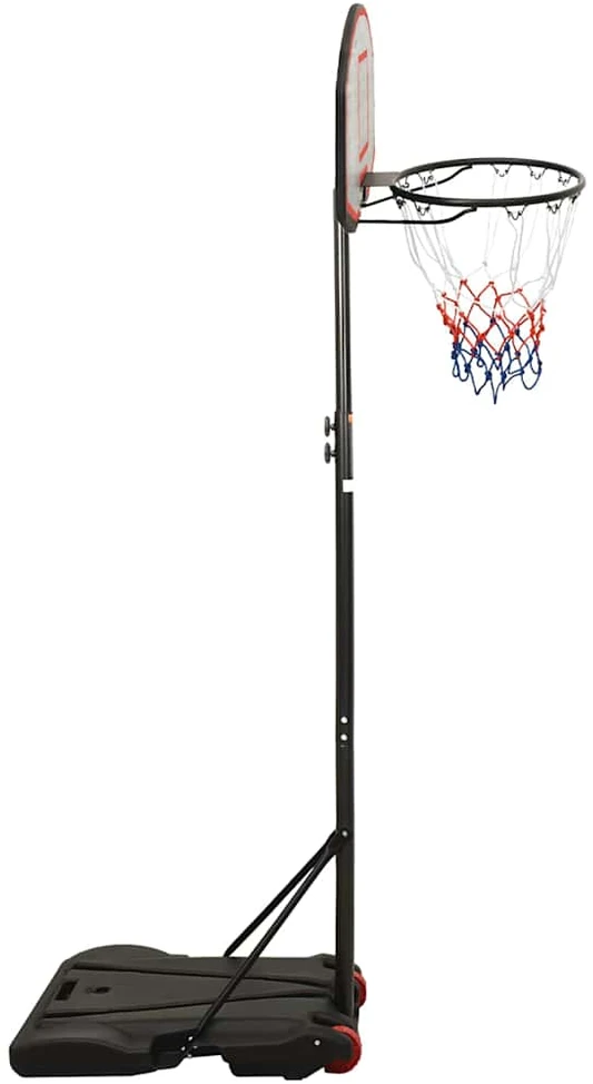 Krepšinio stovas, juodos spalvos, 216–250cm, polietilenas