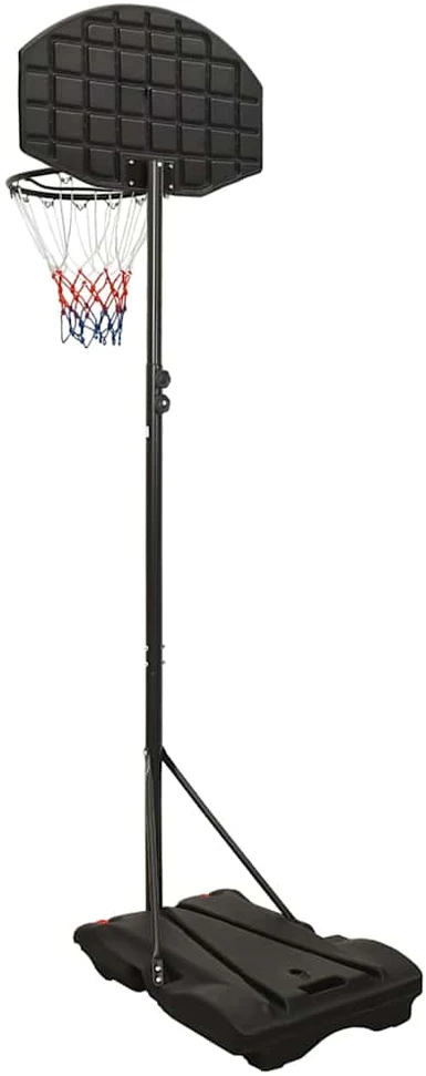 Krepšinio stovas, juodos spalvos, 216–250cm, polietilenas