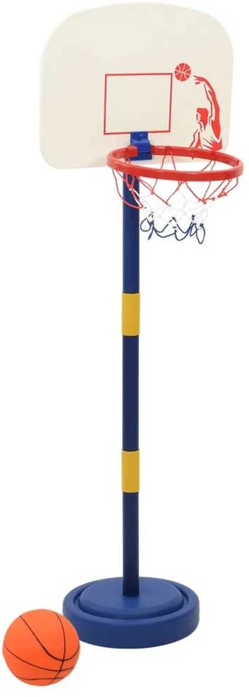 Krepšinio stovas su kamuoliu/pompa, 90/121cm