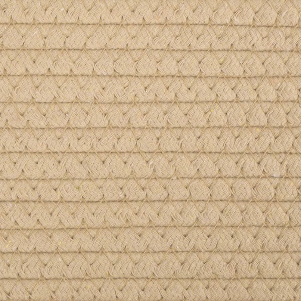 Krepšys daiktams, smėlio ir baltos spalvos, 51x33cm, medvilnė