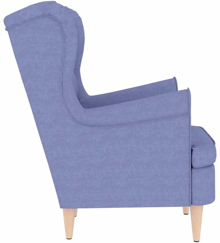 Fotelis Krėslas, džinso mėlynos spalvos, 74x84x100cm, audinys