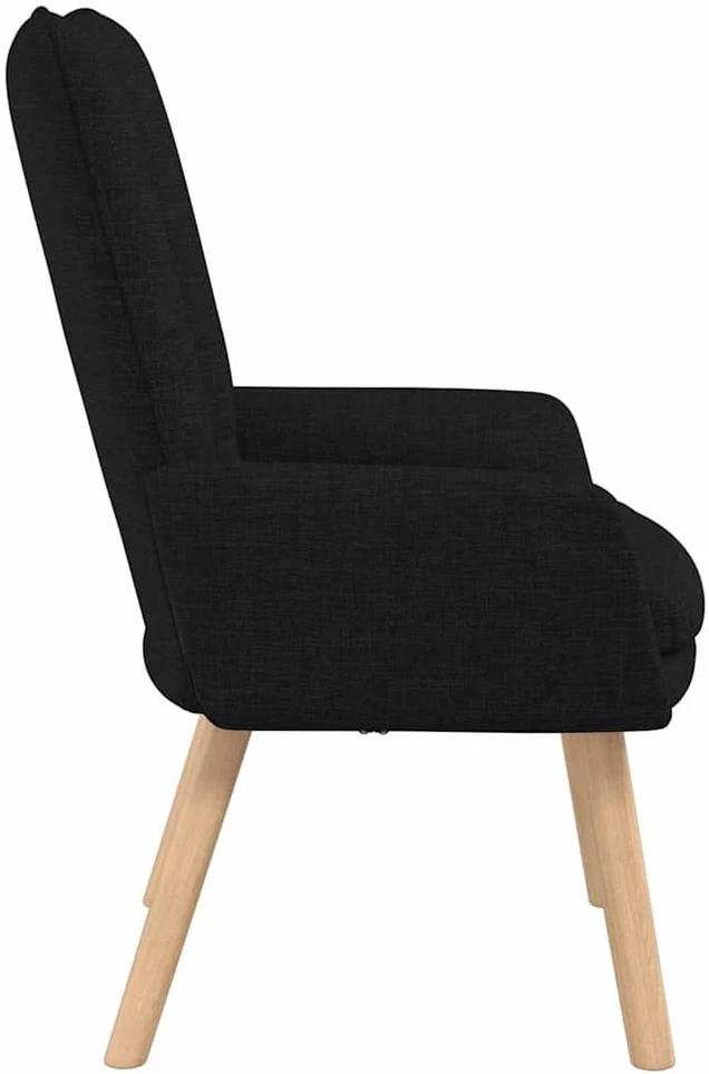 Fotelis krėslas Juoda 63 x 67 x 94 cm Audinys ir fanera