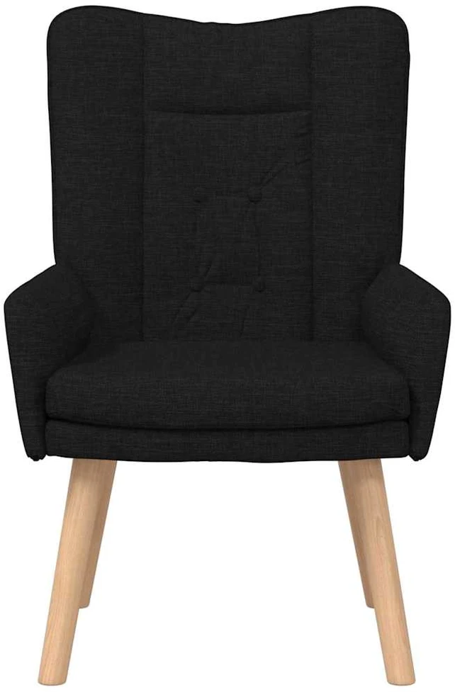 Fotelis krėslas Juoda 63 x 67 x 94 cm Audinys ir fanera