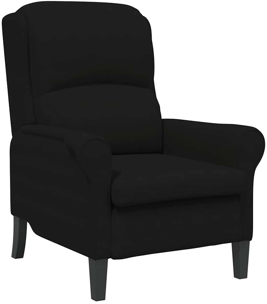 Fotelis krėslas Juoda 76 x 94 x 102 cm Mikropluoštas