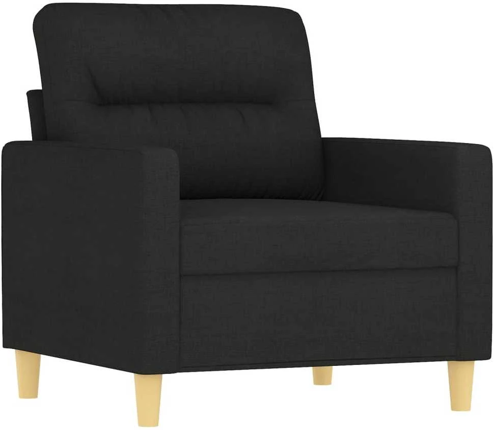 Sofa Krėslas, juodos spalvos, 60cm, audinys