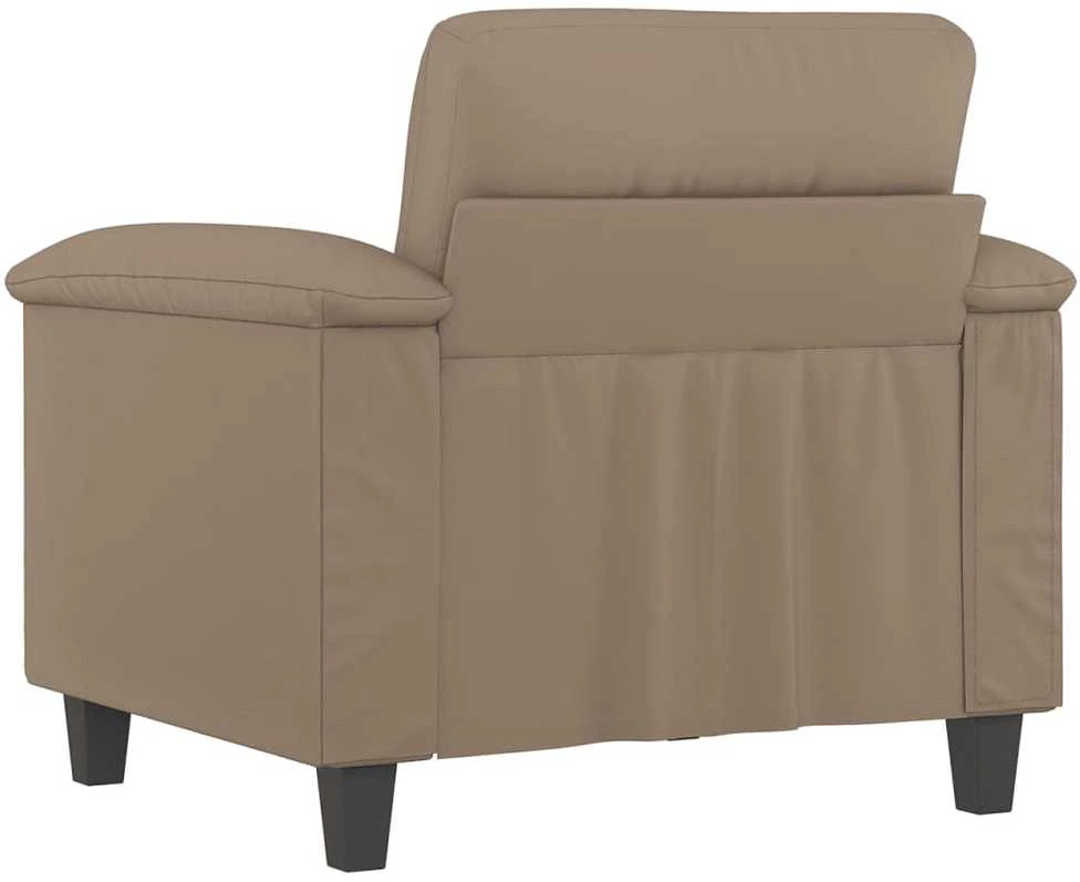 Sofa Krėslas, kapučino spalvos, 60cm, dirbtinė oda