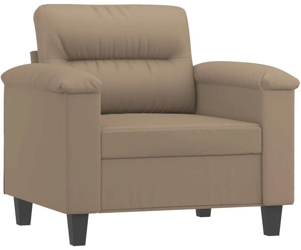 Sofa Krėslas, kapučino spalvos, 60cm, dirbtinė oda