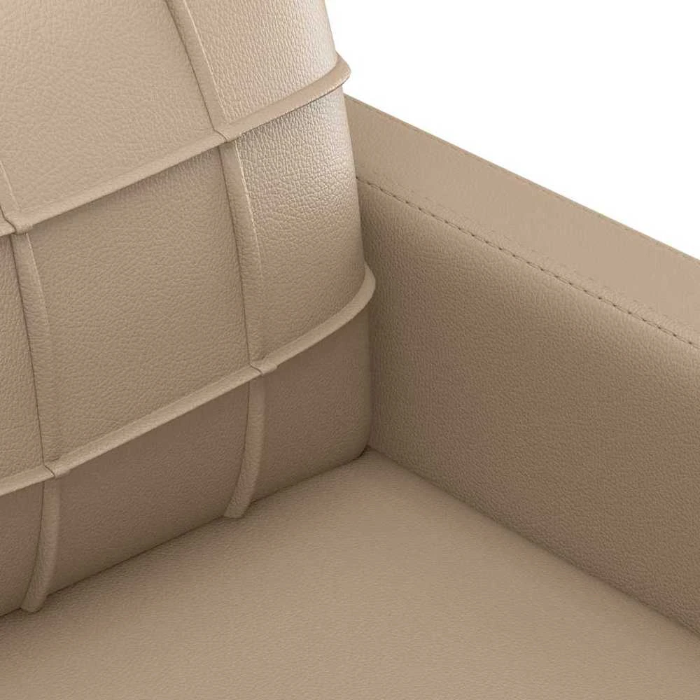 Sofa Krėslas, kapučino spalvos, 60cm, dirbtinė oda