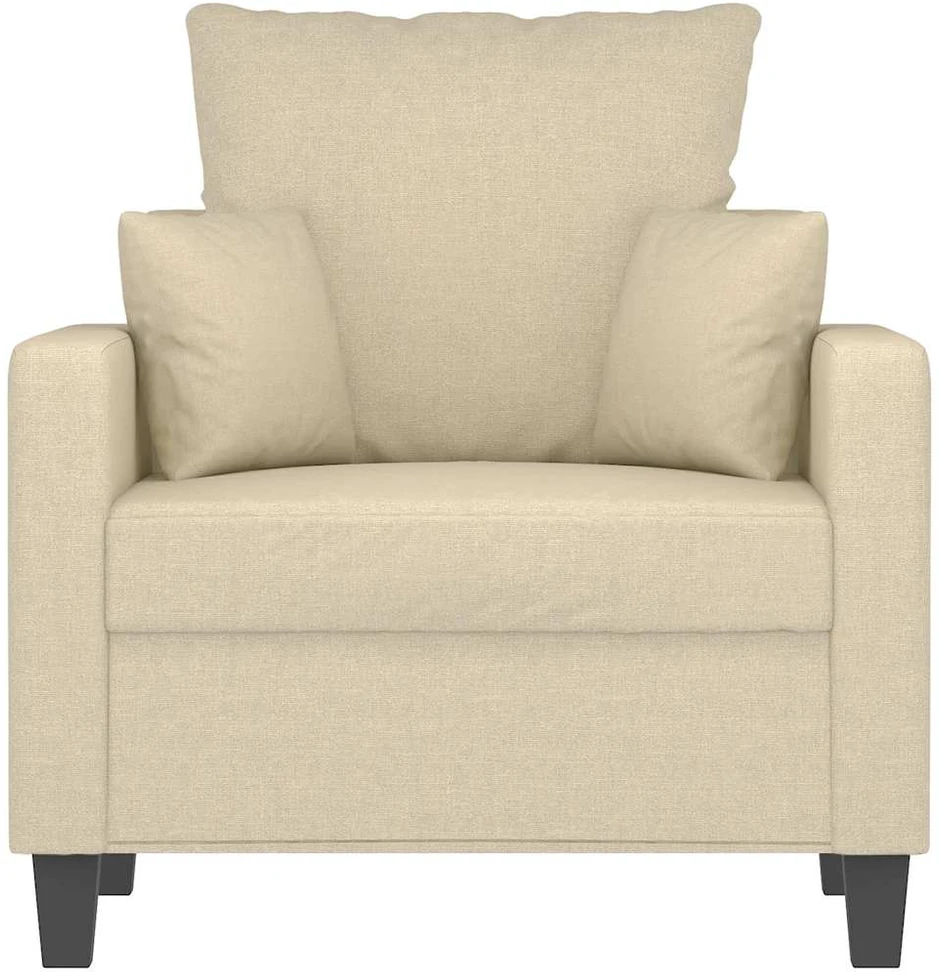 Sofa Krėslas, kreminės spalvos, 60cm, audinys